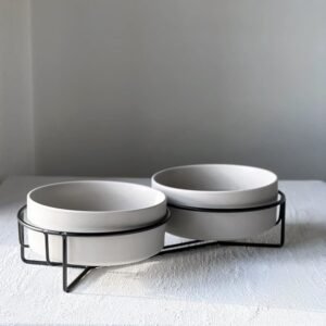 Plato de cerámica doble