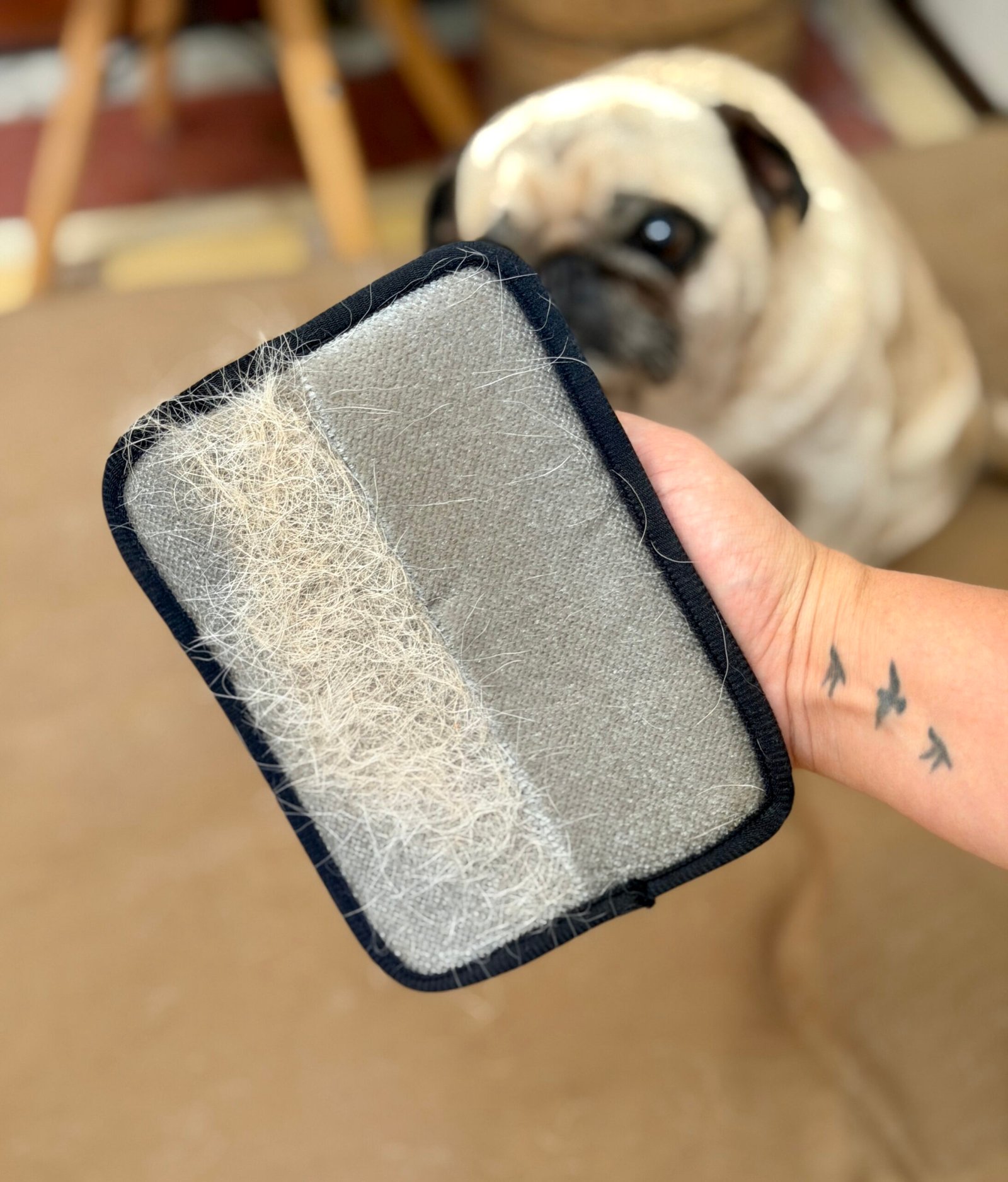 Manopla quita pelusa