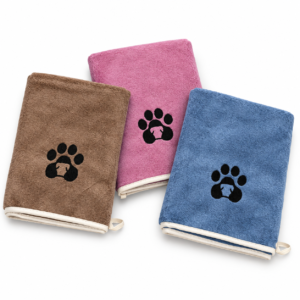 Toalla súper absorbente de microfibra para perros