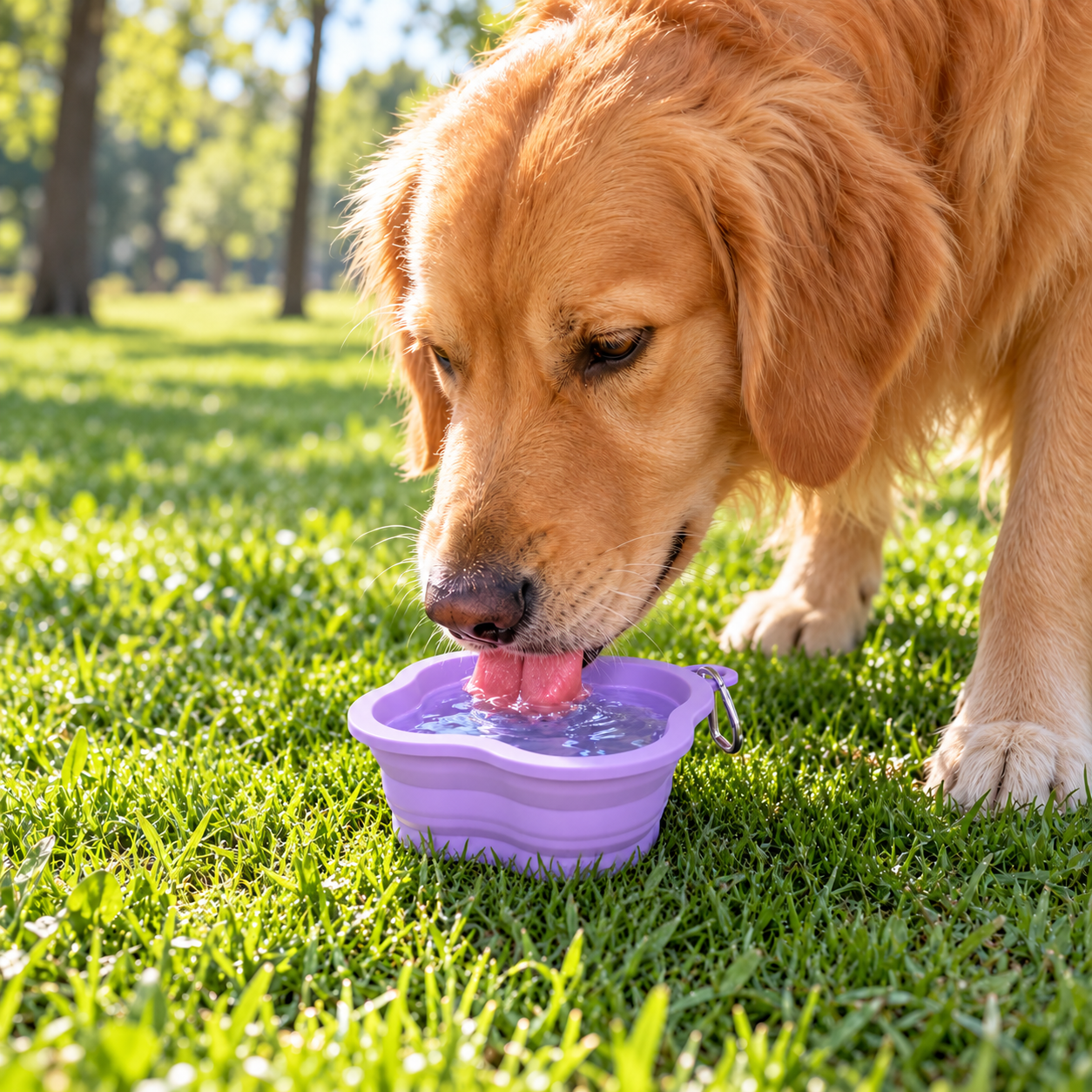 Plato plegable de silicona para perros - Imagen 3