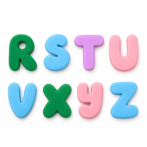Letras de silicona ( M - Z )