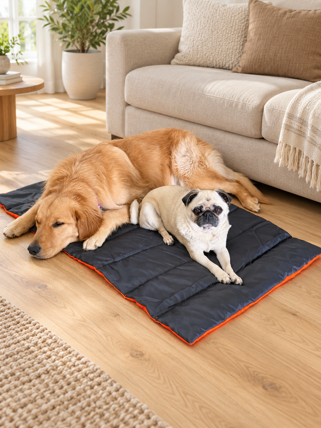 Colchoneta impermeable para perros – 100 × 70 cm